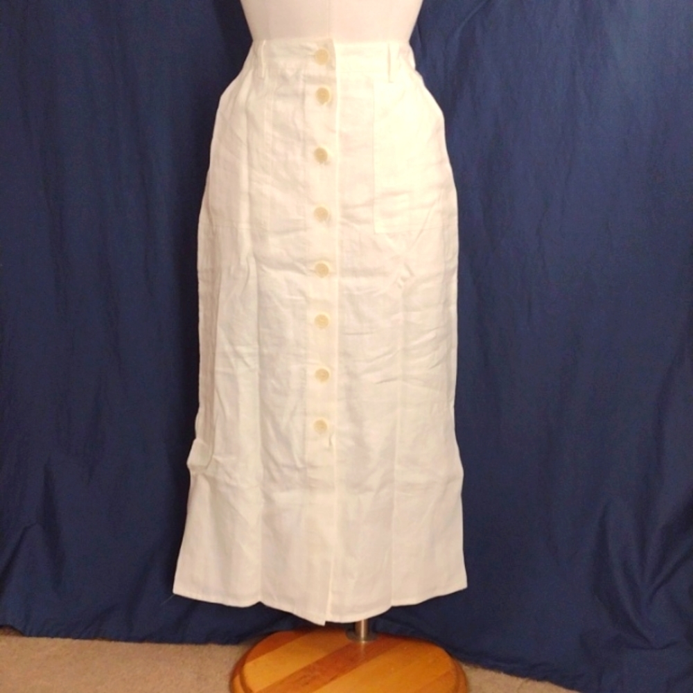 Talbots 100% Linen Maxi Skirt